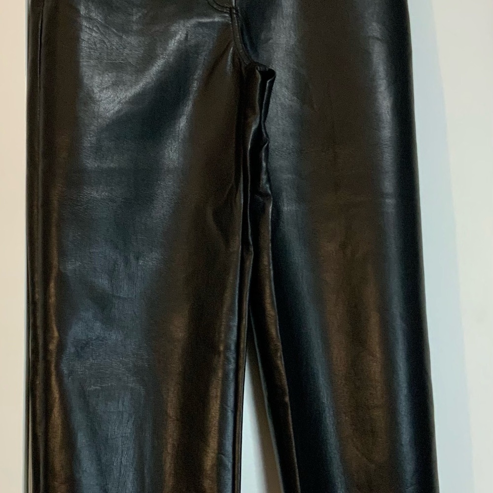 Wilfred Midnight Black Leather Trousers NWT - size 8